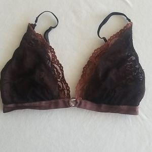 Free People Lace Mesh Triangle Bralette